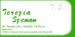 terezia szeman business card